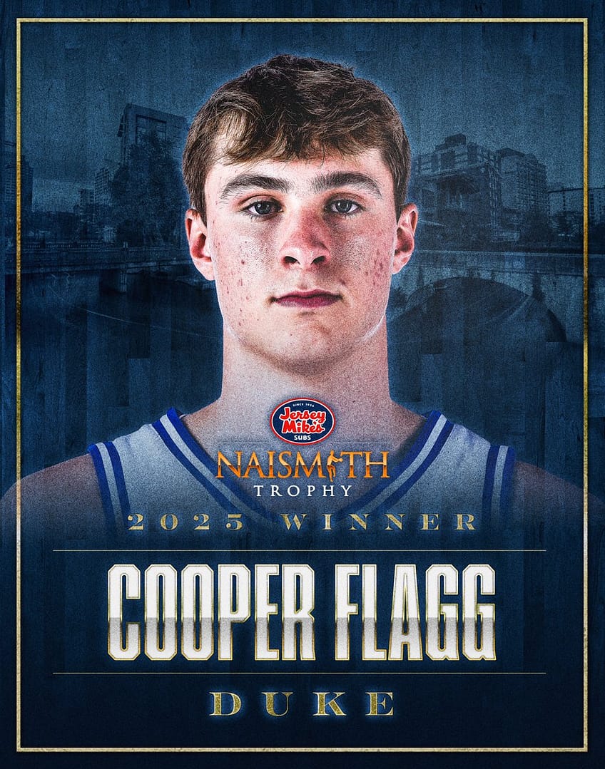 Cooper Flagg es el Jugador Nacional Naismith del Año 2025 Cooper Flagg es el Jugador Nacional Naismith del Año 2025